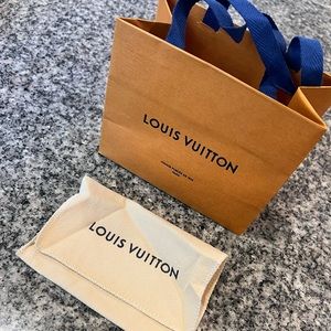 Louis Vuitton dust bag and shopping bag